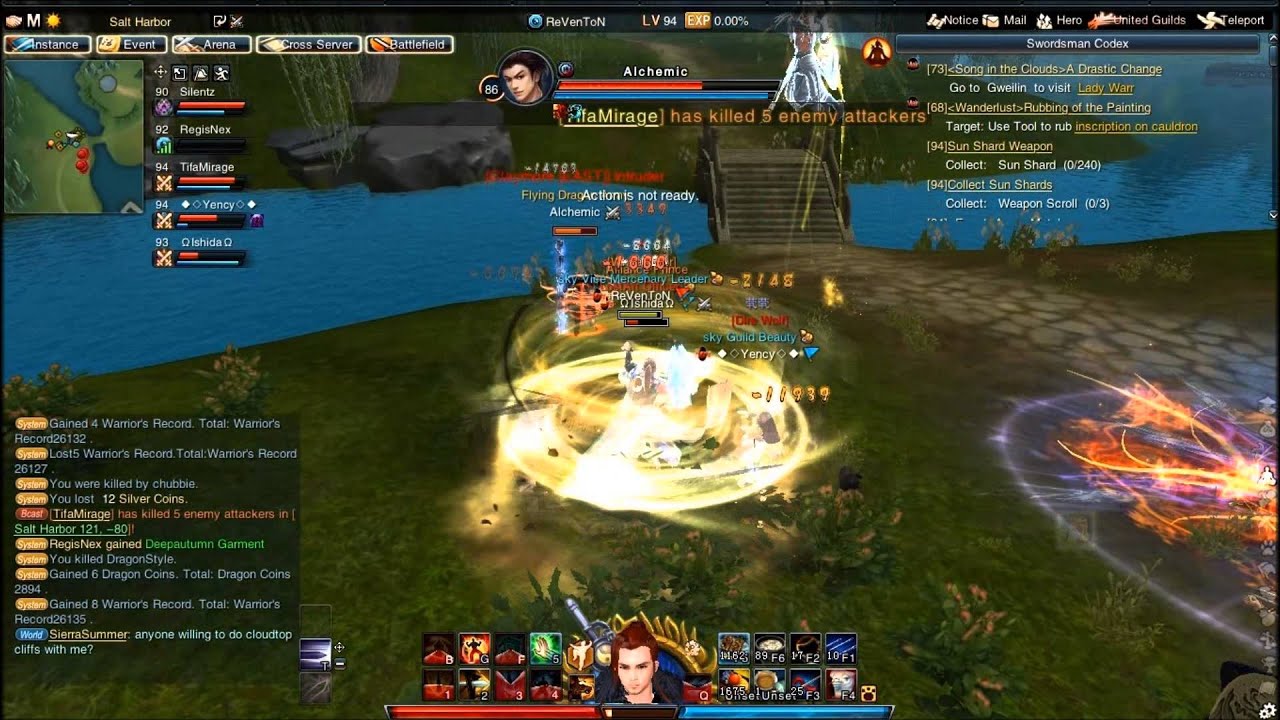 Swordsman Online PVP Wu-tang Flame Order