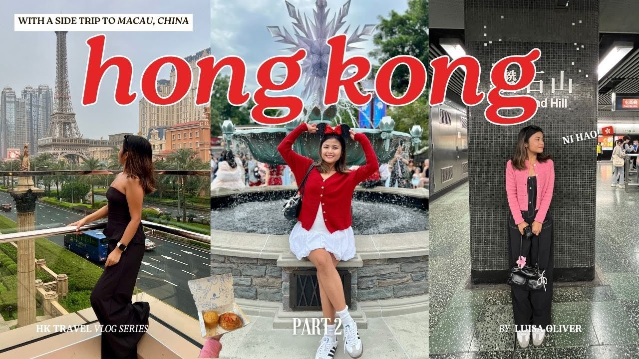 HONG KONG VLOG 2024 ✈️🇭🇰 Part 2 (Disneyland, Macau Day Trip, DIY travel w/ expenses, Ichiran & more)