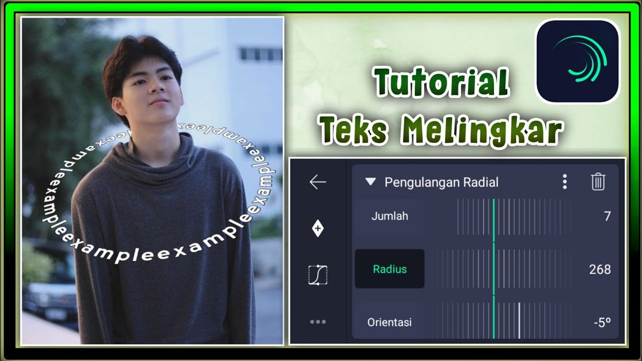 Cara Membuat Tulisan Melingkar Di Leher | Alight Motion Tutorial