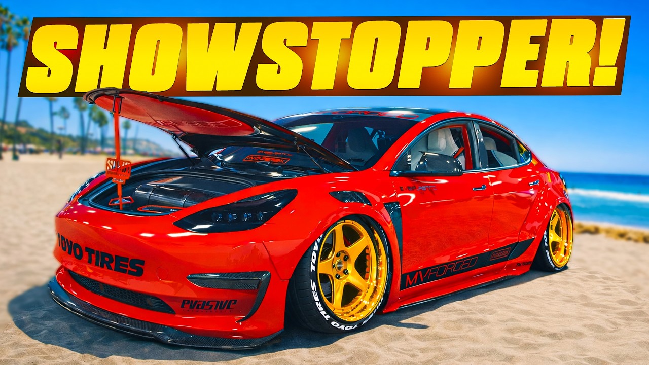 This Ferrari-Red Tesla Model 3 Broke My Brain