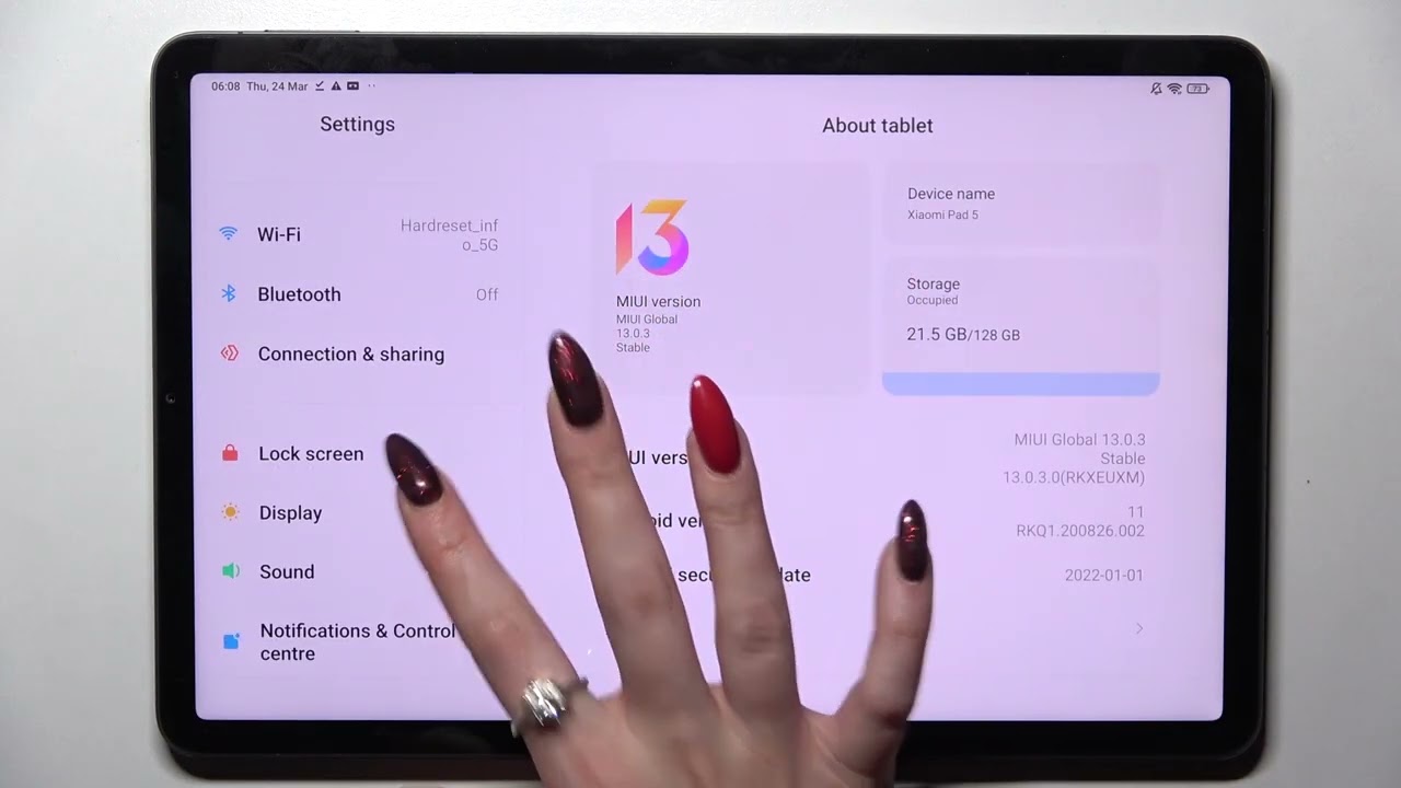 How to change Display Refresh Rate on Xiaomi Pad 5 / How make display of Xiaomi Pad 5 smooth