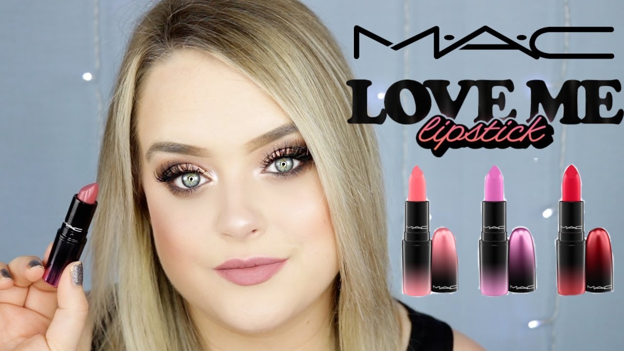 NEW MAC LOVE ME LIPSTICKS| TRY ON & SWATCH | courtneyroshell