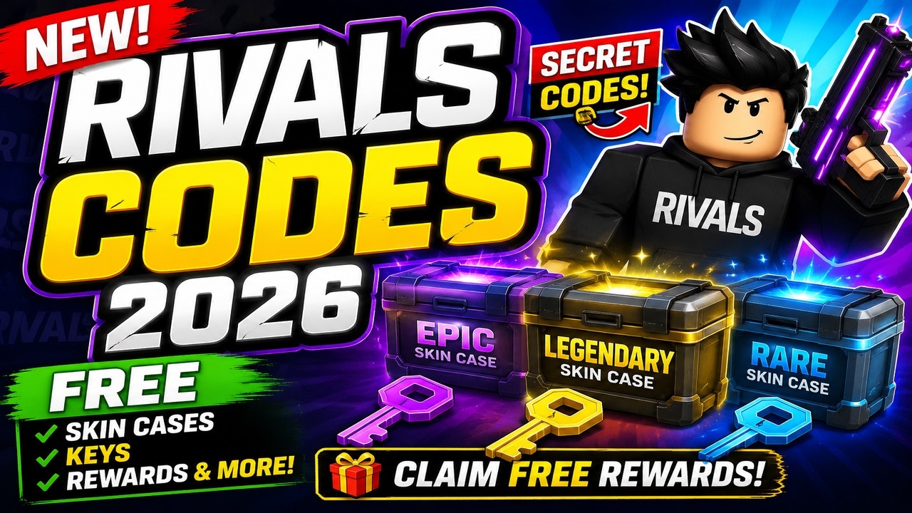 NEW RIVALS CODES 2026 🎁 How to Get FREE Skin Cases, Keys & Secret Rewards!