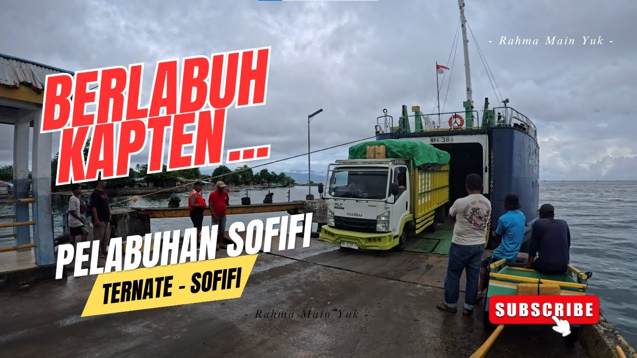 SERU BANGET! Melihat Kapal Feri Sandar di Pelabuhan Sofifi & Bongkar Muatan 🚢 Rahma Main Yuk