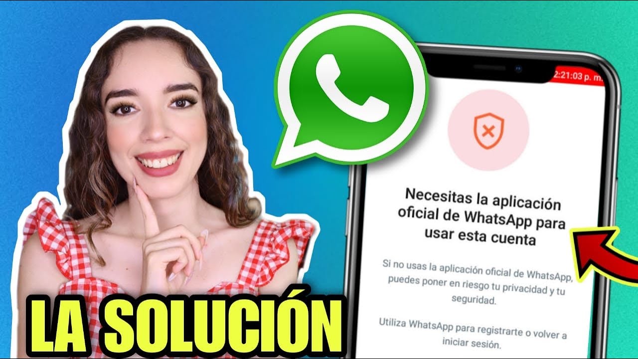 Como SOLUCIONAR ERROR DE Whatsapp Plus y Whatsapp Estilo Iphone ✅ Necesitas la aplicaci&oacute;n oficial