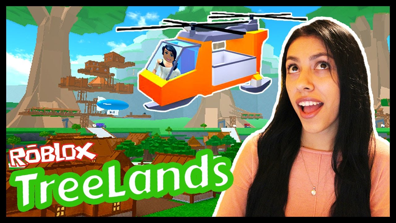 Roblox Treelands - RIDING IN A HELICOPTER!