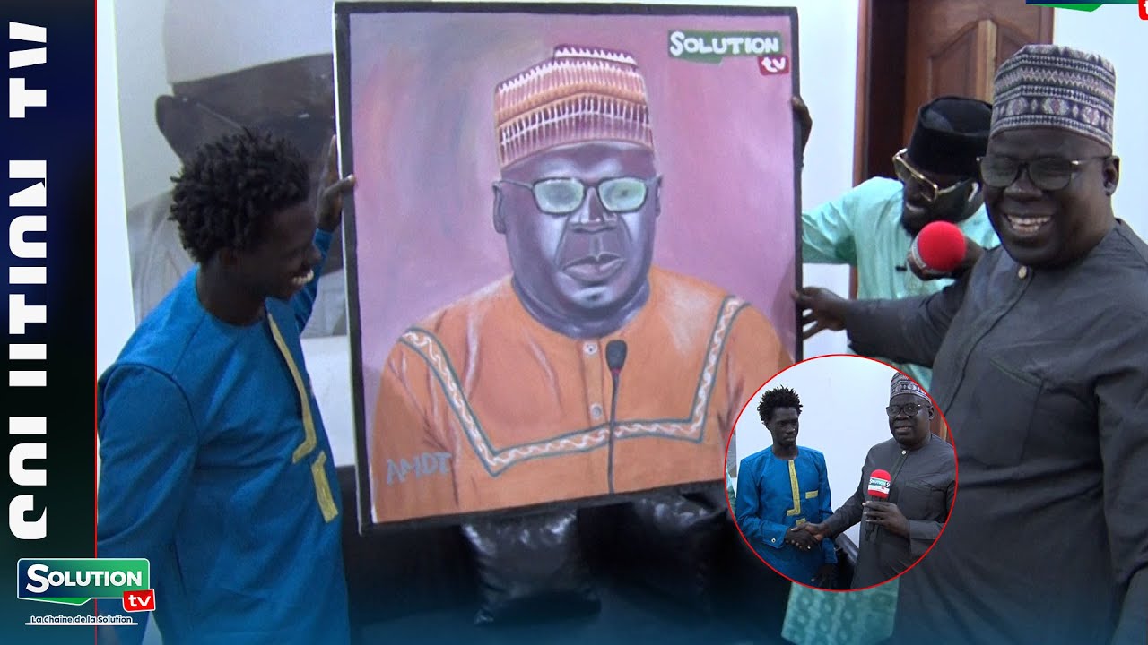 UN JEUNE ARTISTE FAIT UNE SURPRISE A SA NDIOGOU MBENGUE PDG SOLUTION TV