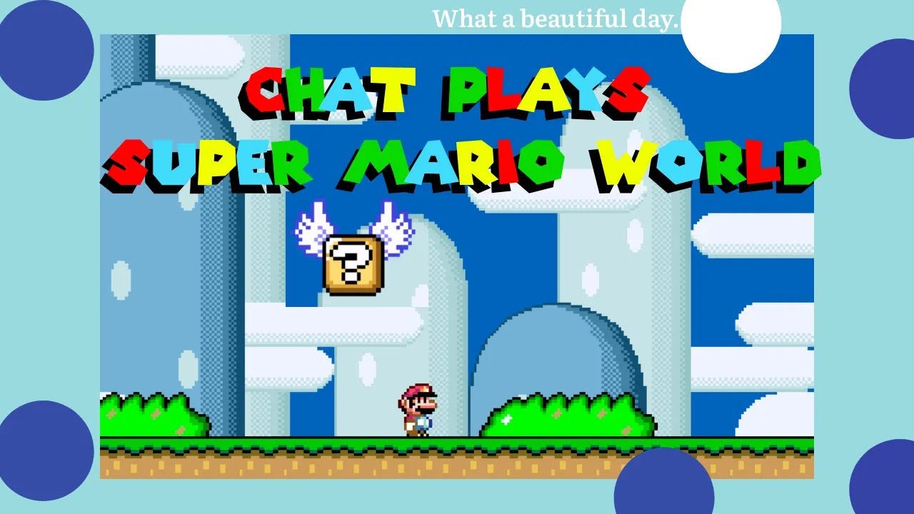 Youtube Chat Plays SUPER MARIO WORLD