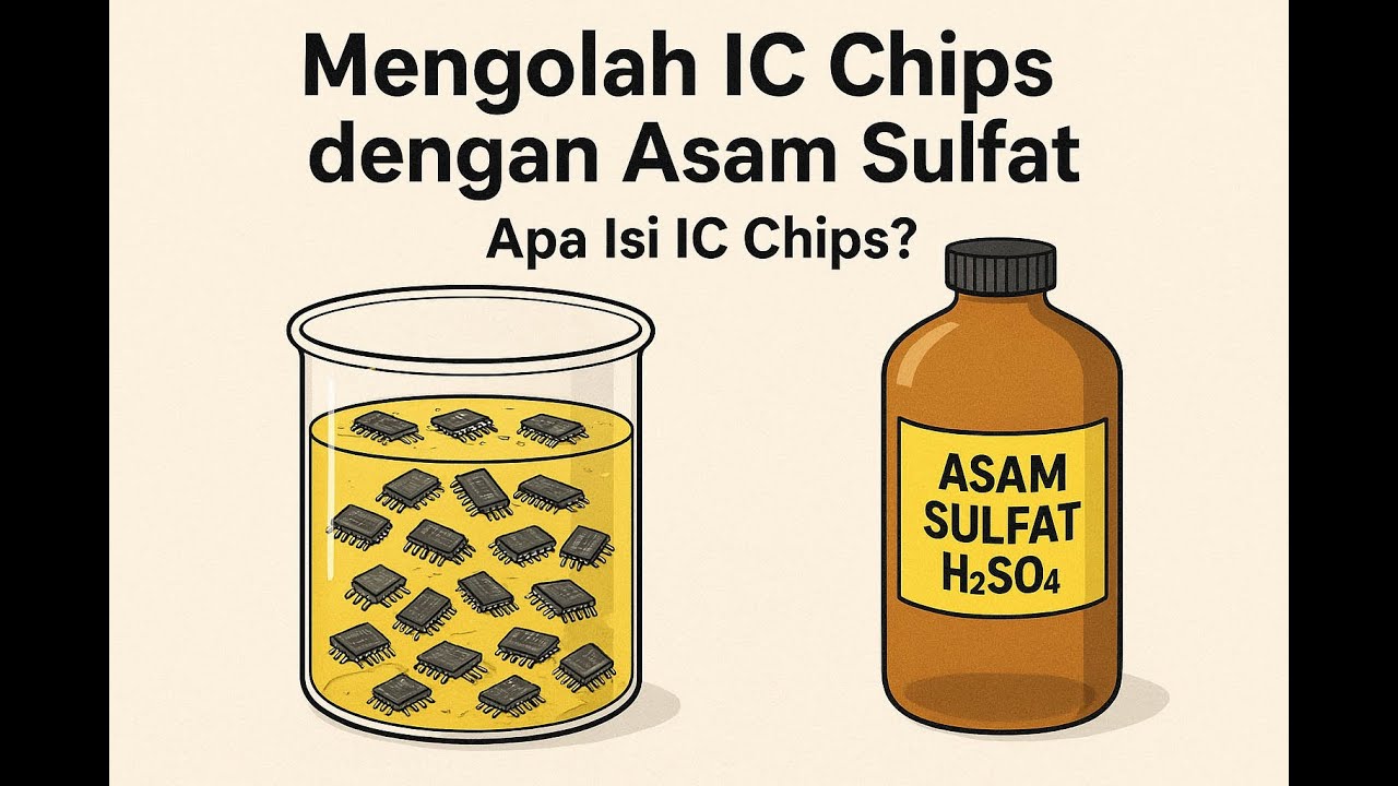 Mengolah IC Chips dengan Asam Sulfat | Apa Isi IC Chips?