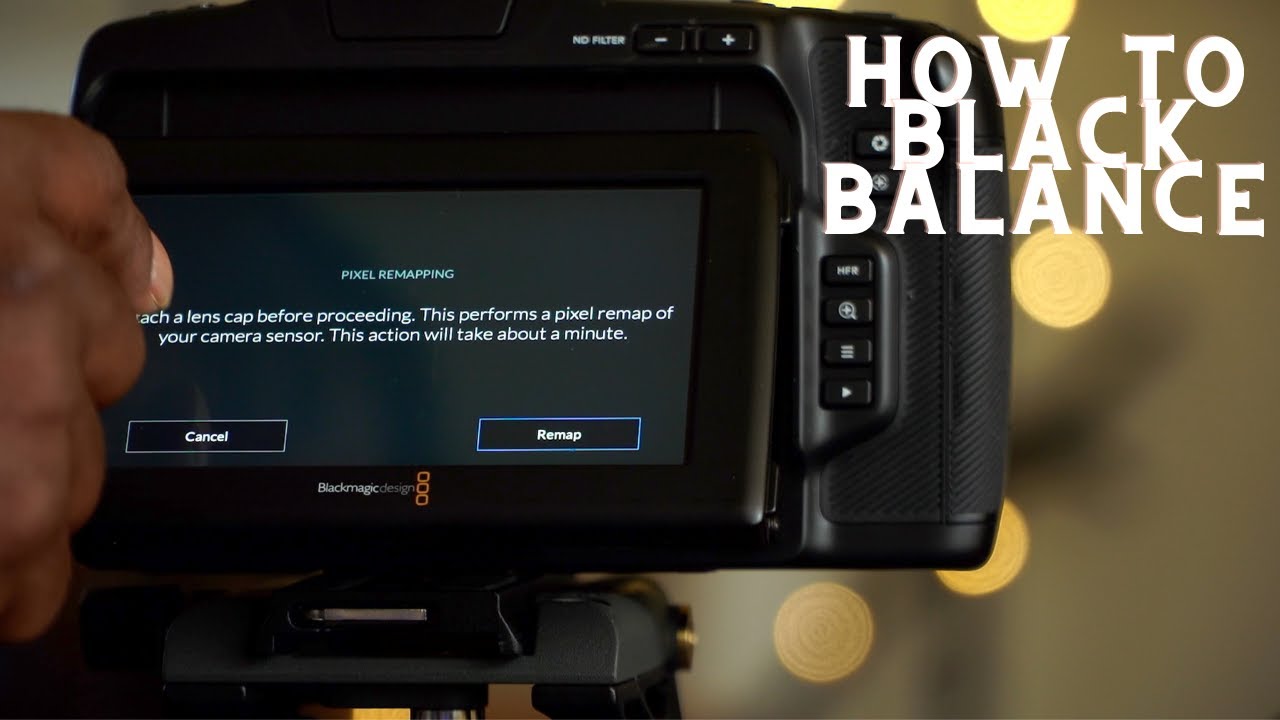 BMPCC 6K PRO: Jak wykonać black balance