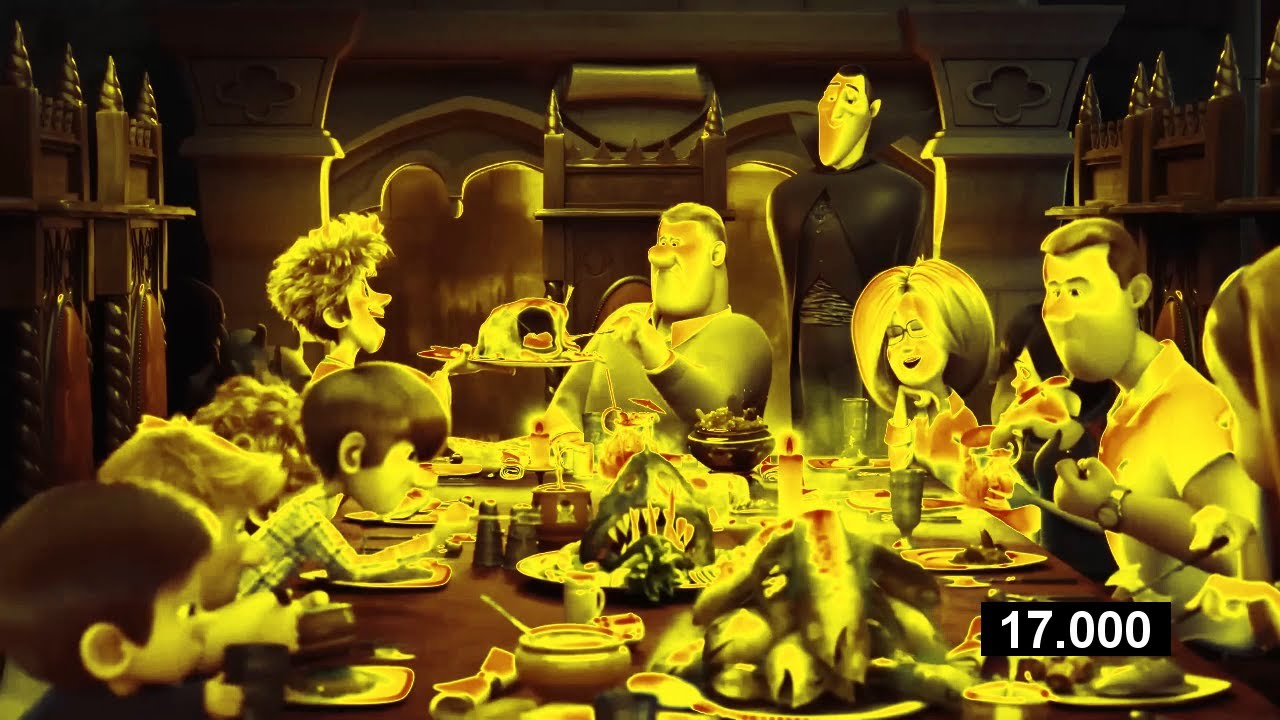 Johnny's family together with Mavis's family having dinner | Sponsored by Gamavision Csupo Effects!