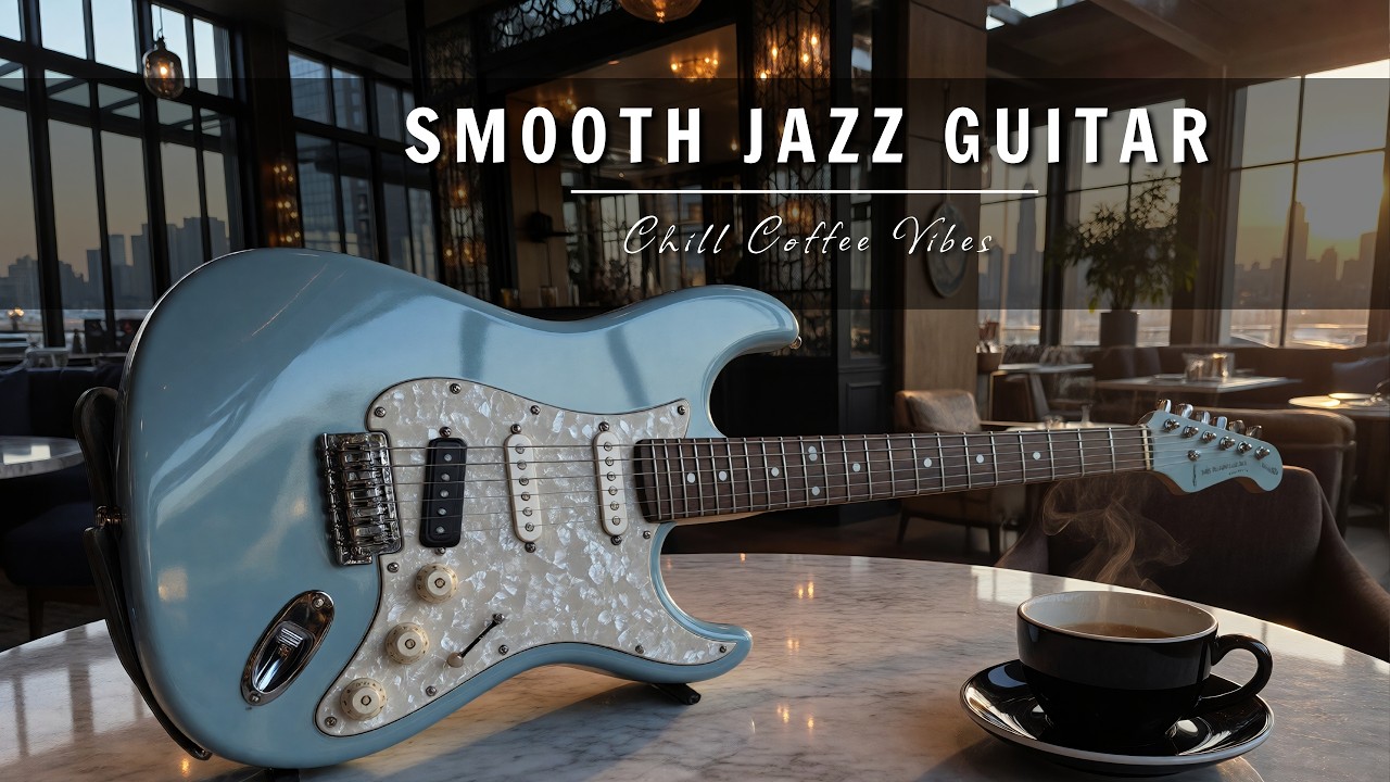 Cool Jazz Guitar Playlist | Smooth Cafe Vibes for Stress Relief and Focus