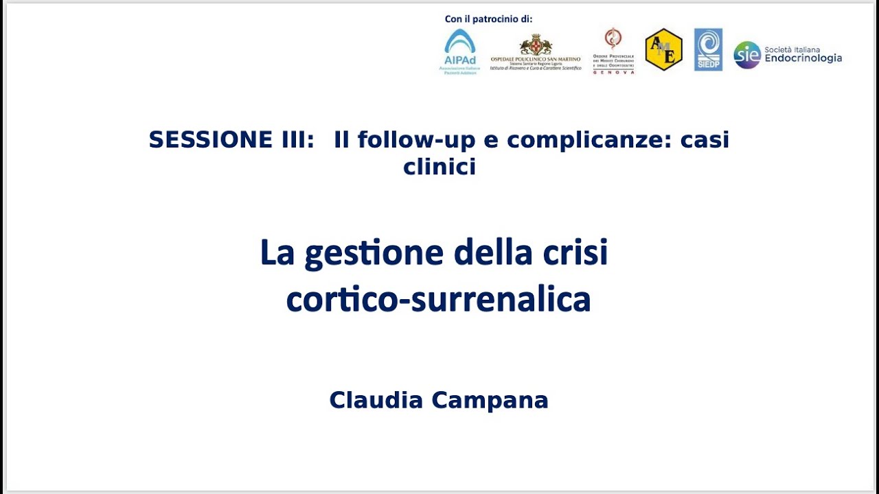 C. Campana: La gestione della crisi cortico-surrenalica