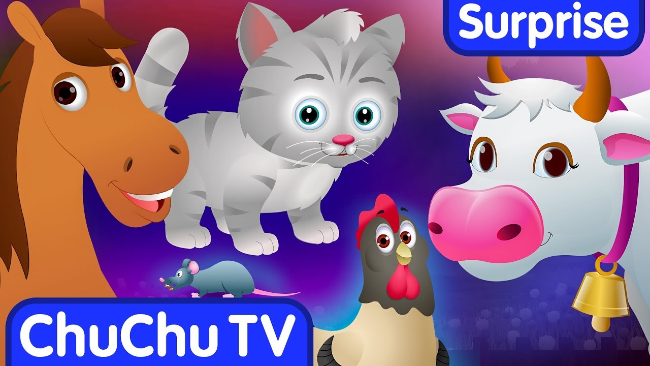 Oeufs Surprises Animaux de la Ferme (Learn Farm Animals & Their Sounds) | ChuChu TV Surprise Œufs