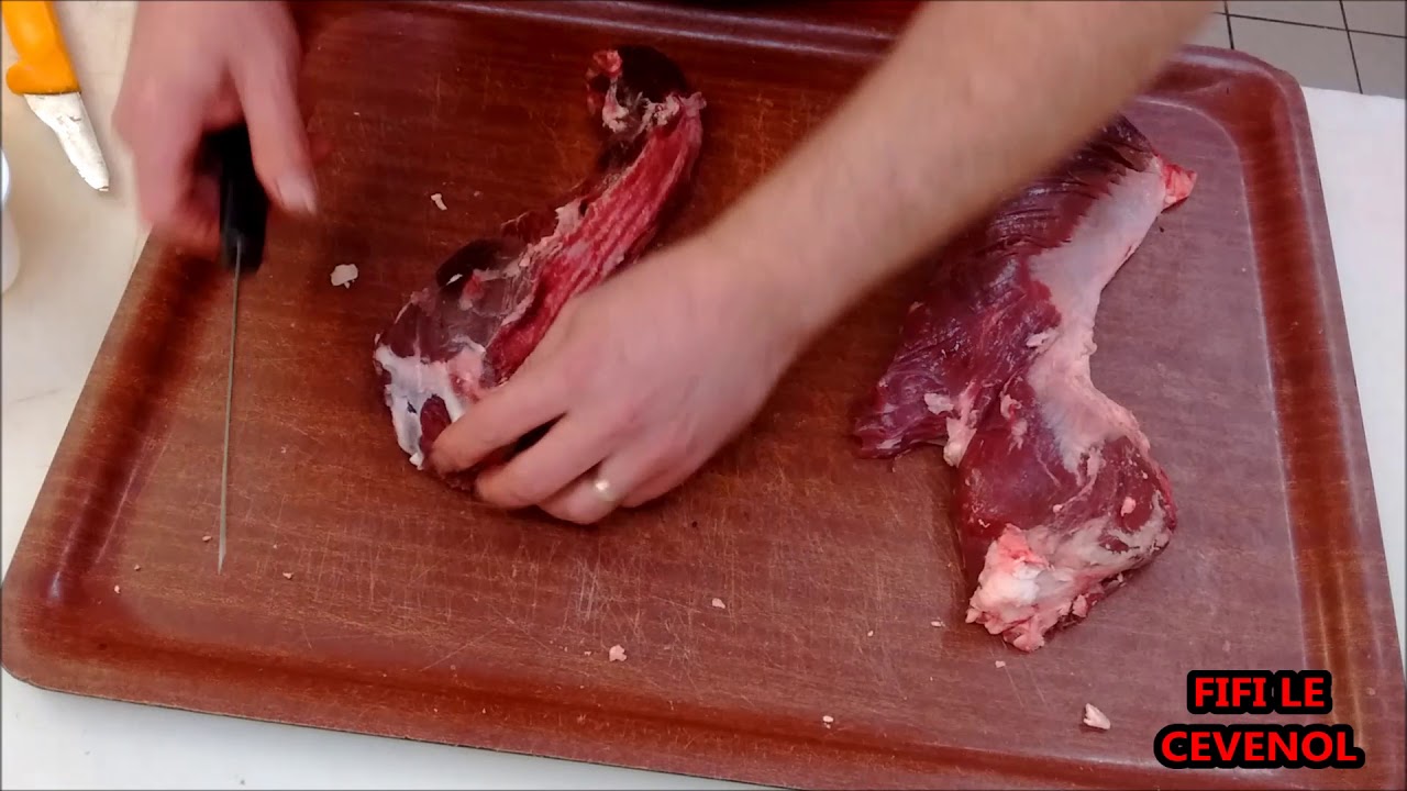 Recette Boucherie Charcuterie - Préparation d'un onglet de Bœuf