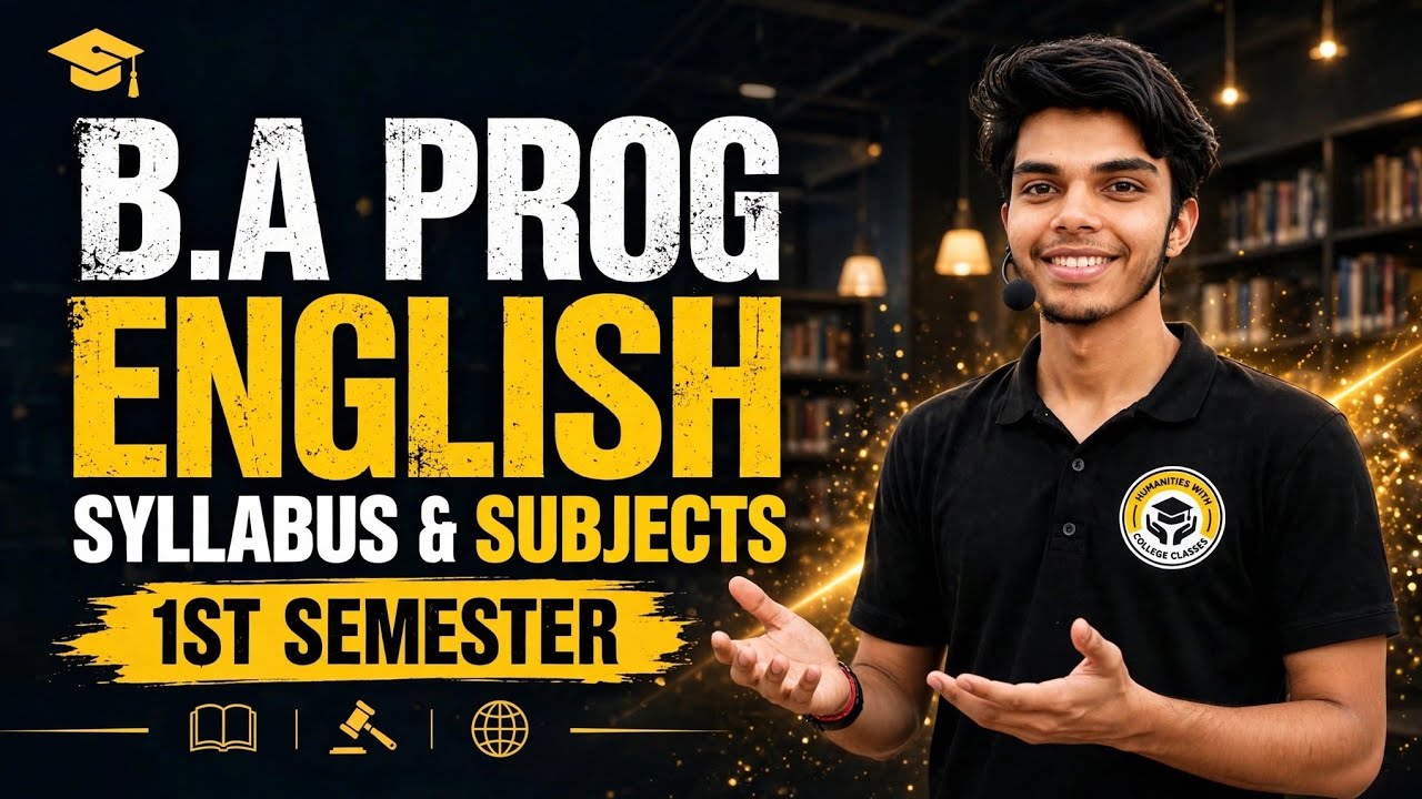 B.A Prog English 1st Semester Syllabus & Subjects | DU SOL 2026