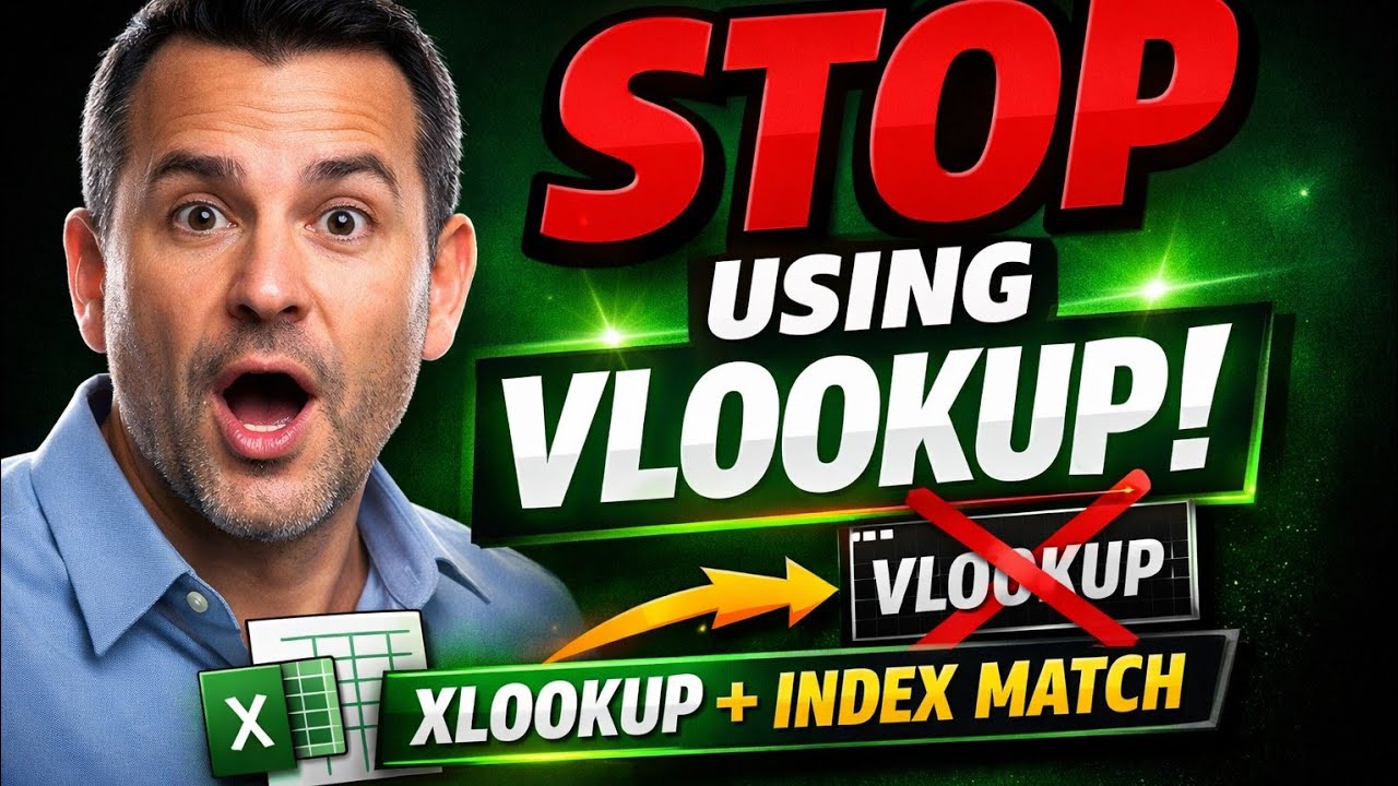 Stop Using Only VLOOKUP! Learn XLOOKUP & INDEX MATCH Today