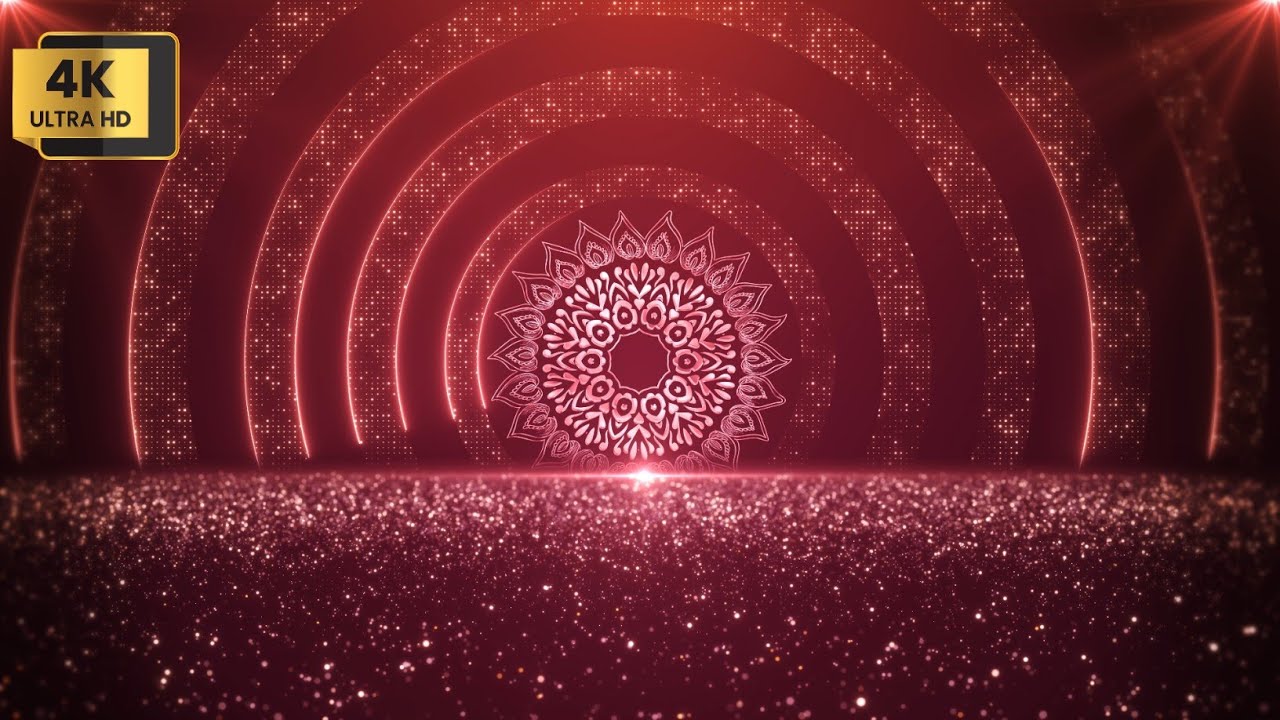 4K Lotus Flowers Indian Festivals Diwali Luxury Background | No Copyright Loop Video 