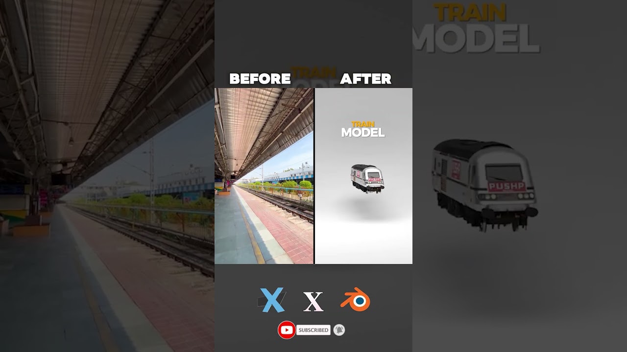 "Realistic CGI Train Animation | Full Render in Blender" 