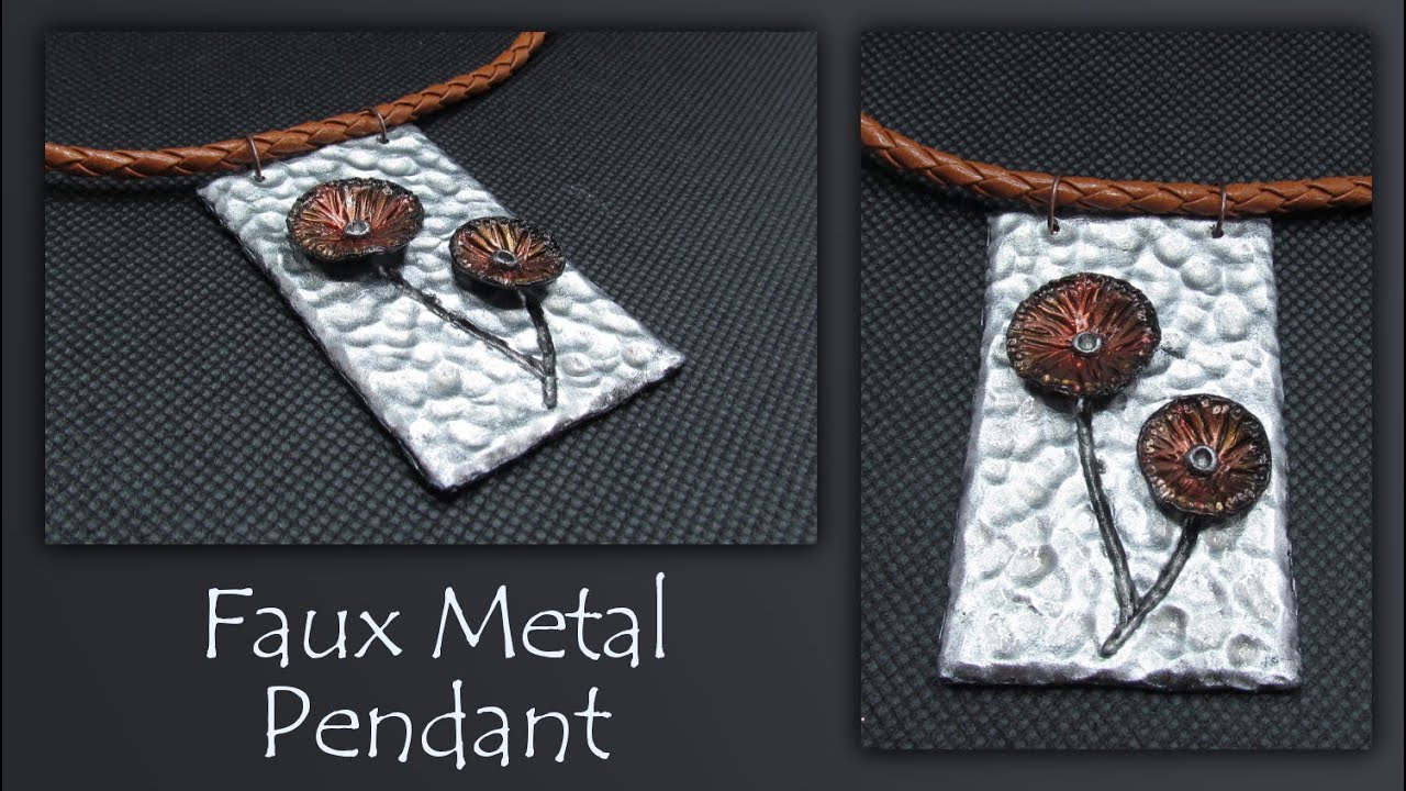 How To Make Faux Hammered Metal With Polymer Clay