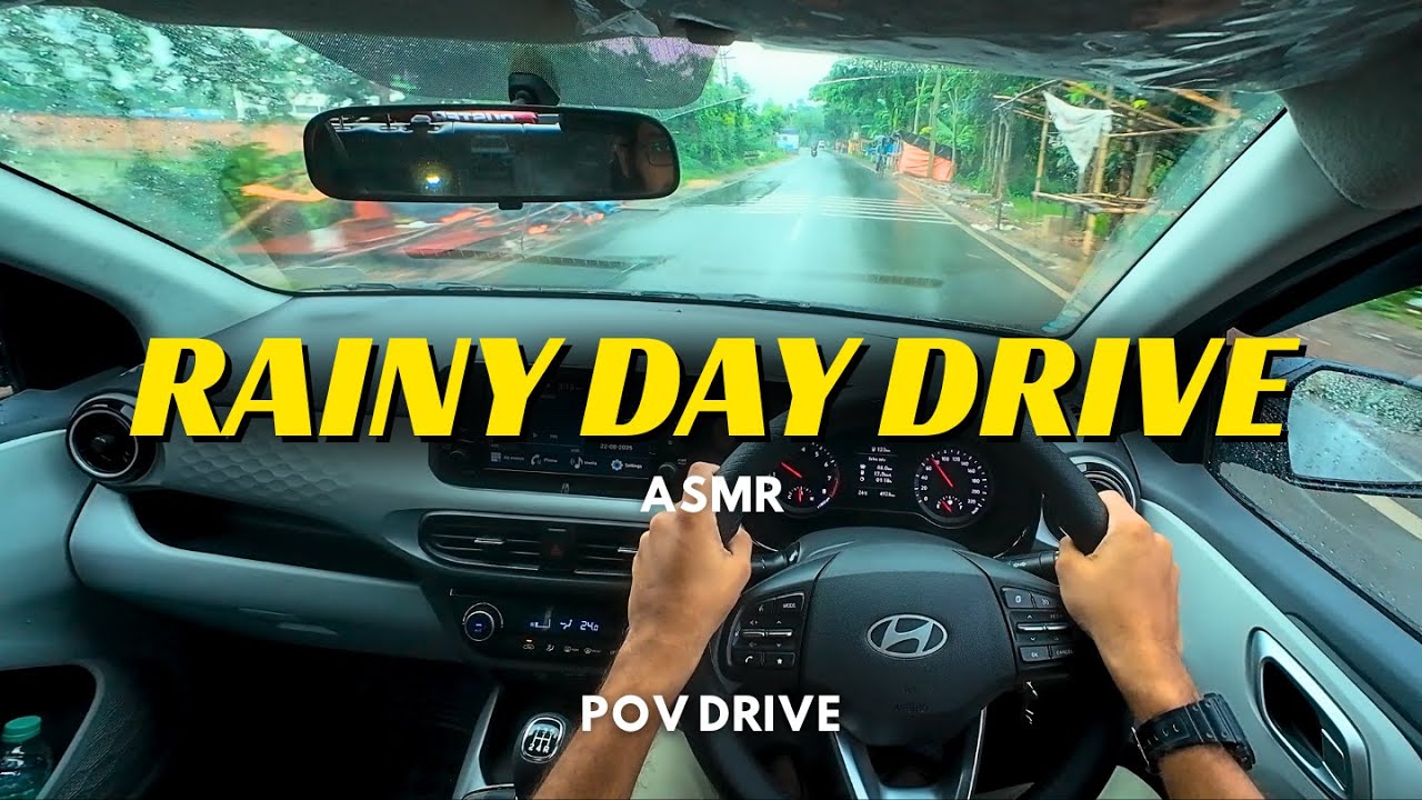 POV Rain Drive | Hyundai Grand i10 Nios Sportz | 4K 60FPS | India Road Test | RevVibes