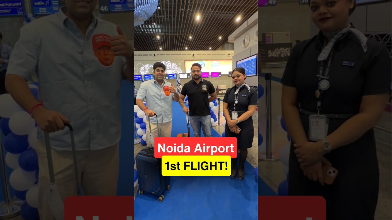 Noida Airport 1st Flight