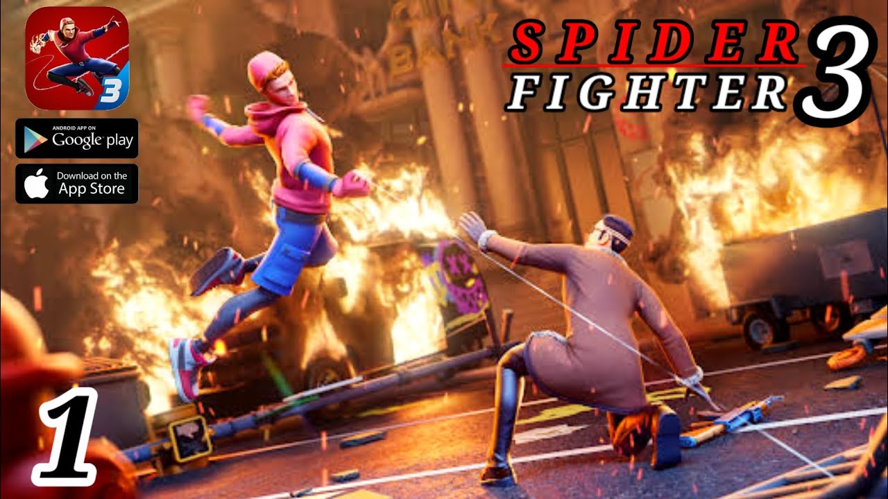 Spider Fighter 3 - Gameplay walkthrough (Android, iOS ) Part 1🔥
