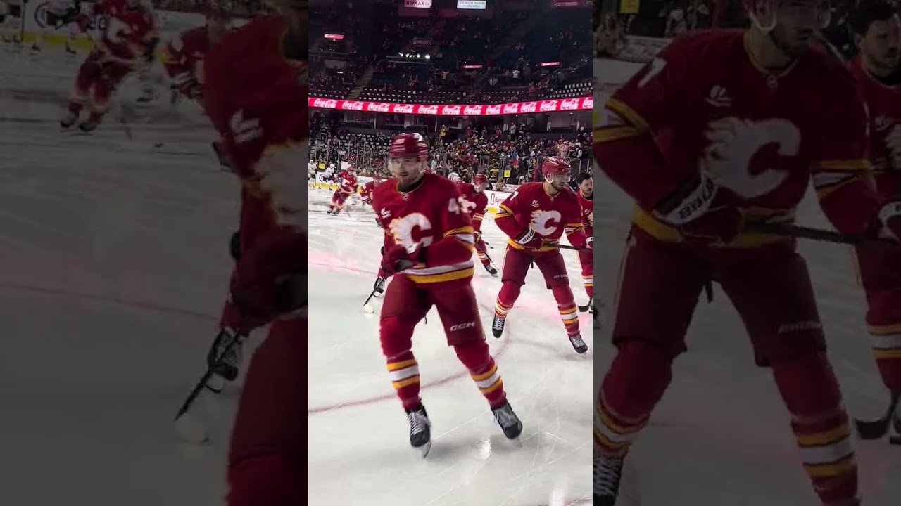 Flames warmups 