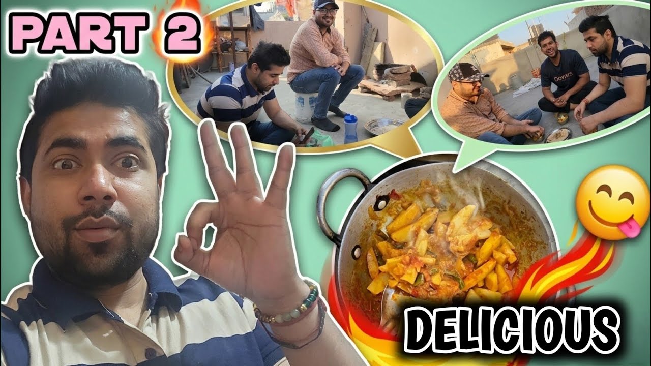 First Time Chulhe Par Banaya Doston Ke Saath Khana!😁Part-2||Vlog with Sumit