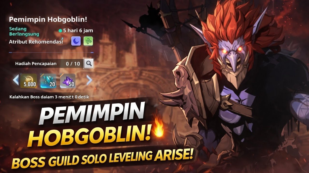 BOSS HOBGOBLIN PALING KUAT?! Battlefield Waktu Solo Leveling Arise