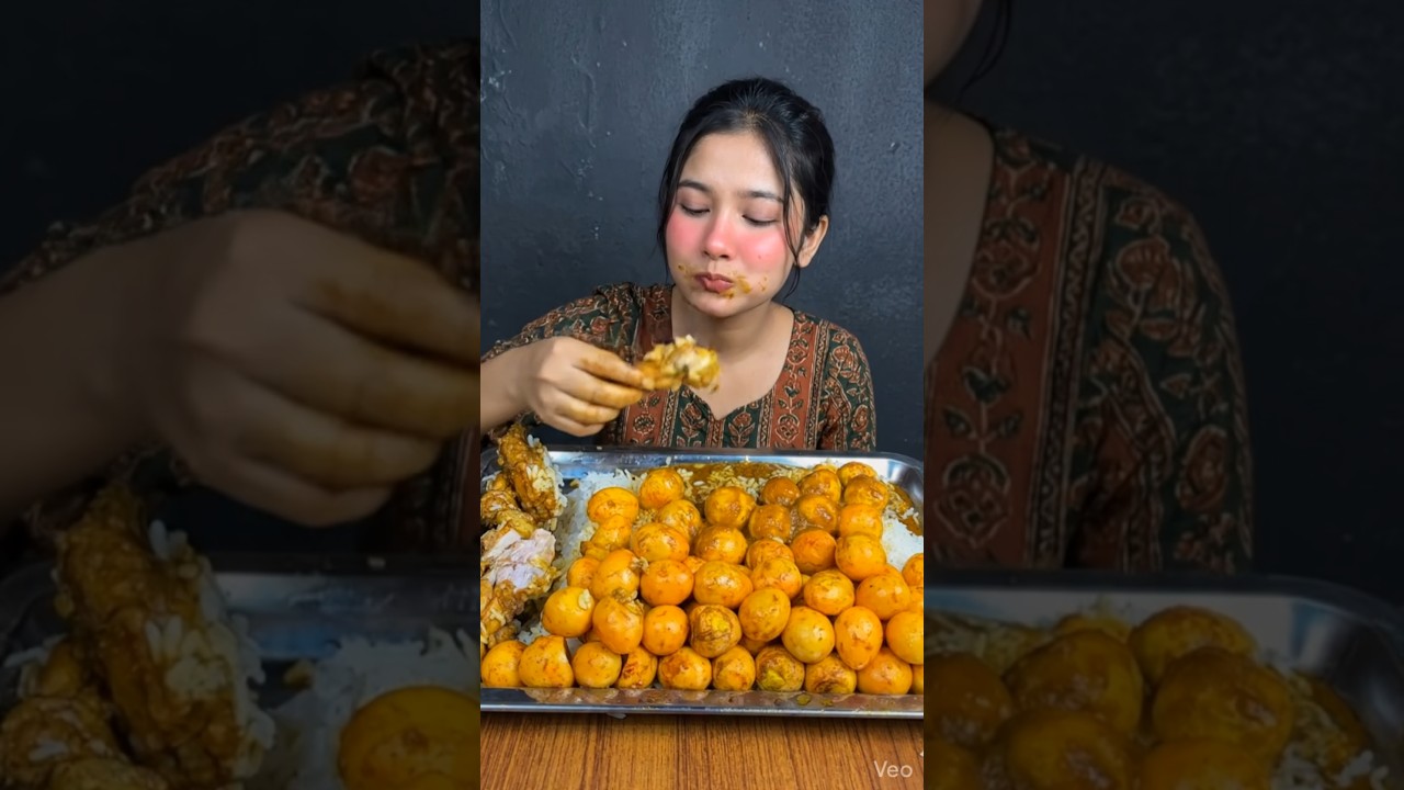 ASMR Mukbang Chicken & Eggs Eating Challenge 🍗🥚🔥 | Viral Eating Challenge | Satisfying ASMR #eggs