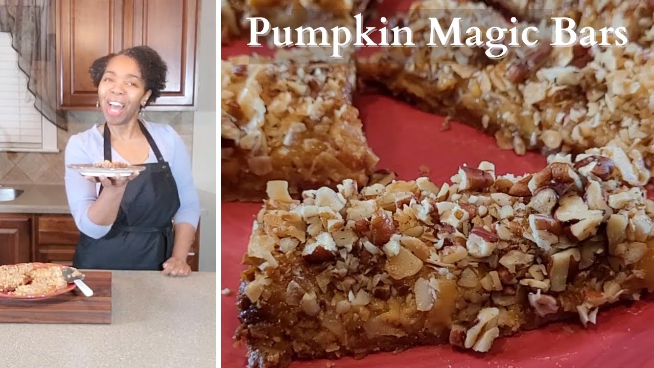 PUMPKIN MAGIC BARS| How to make low carb pumpkin bars