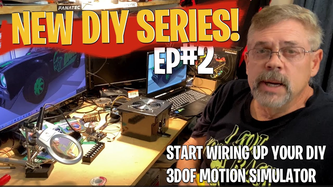 wiring up your DIY motion simulator - arduino - IBT-2 - 3 DOF motion sim  -
