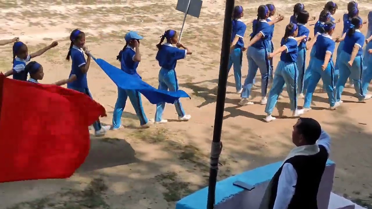 Annual sports Day celebration of St. Margaret's Higher Secondary School ll March past competition