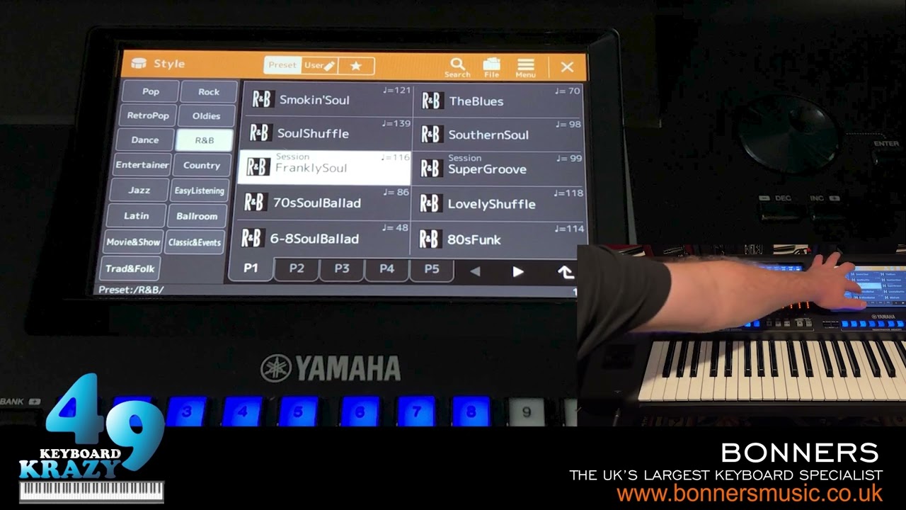 Yamaha Genos 2 Keyboard - R&B Styles Part 1/2