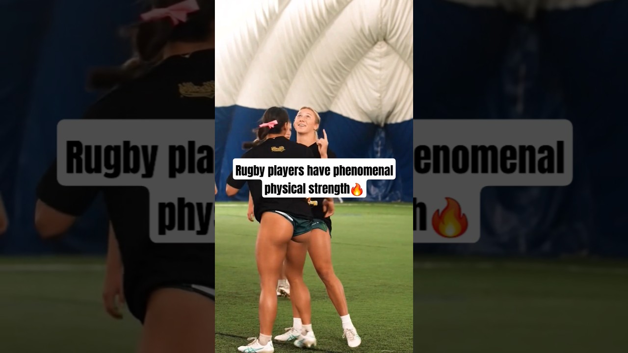 Rugby players have phenomenal physical strength🔥