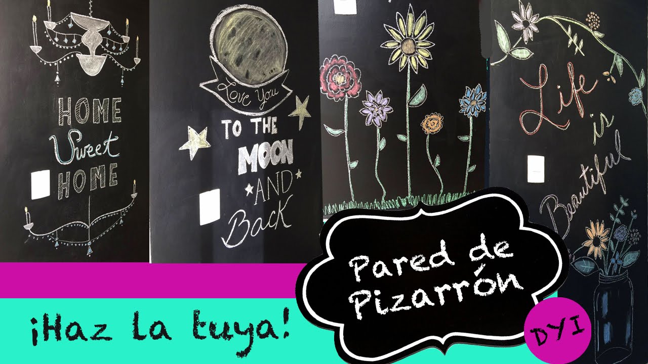 Pizarrón en casa ¿Cómo hice mi pared de pizarrón?
