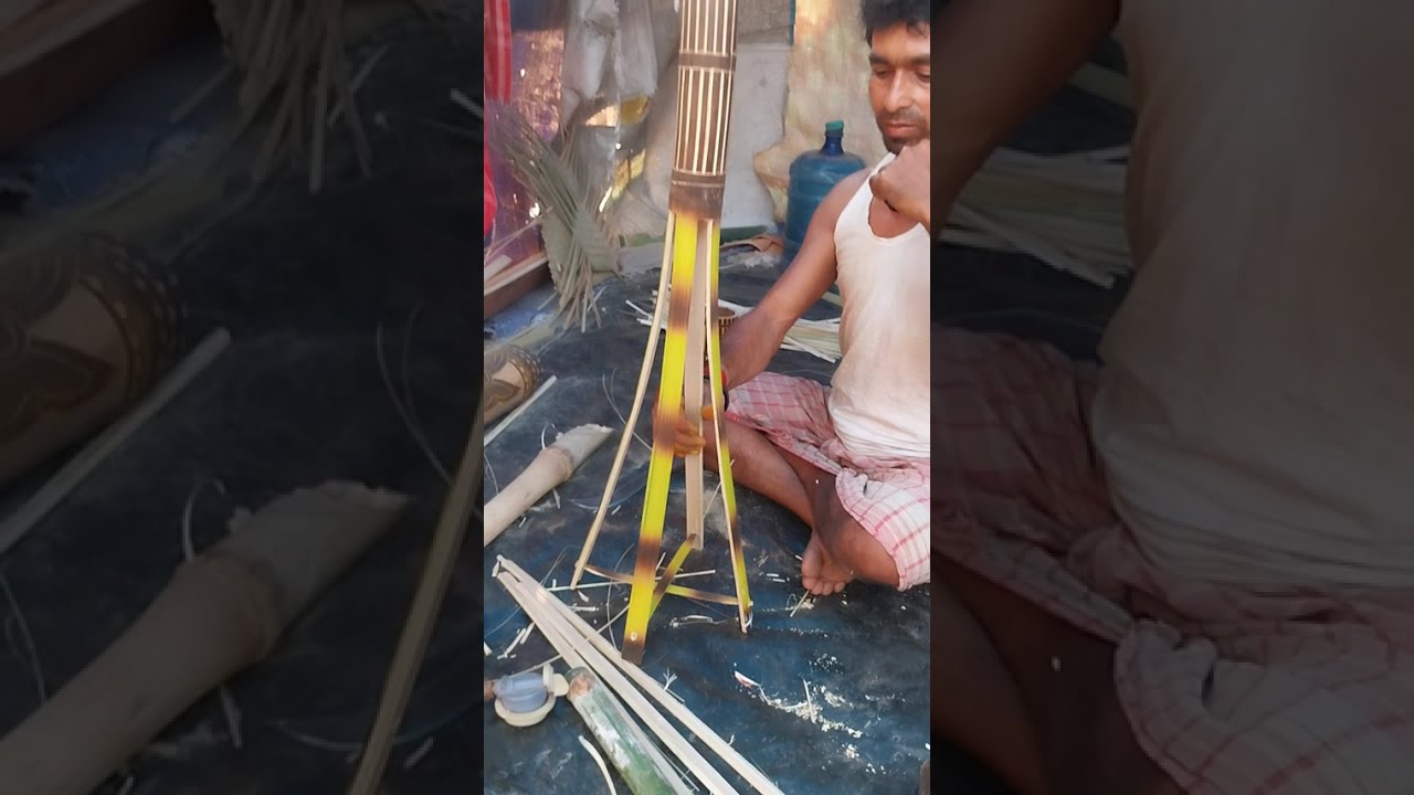 From Bamboo to Beauty | Handmade Bamboo Flower Pot Making | Village Craft Skills