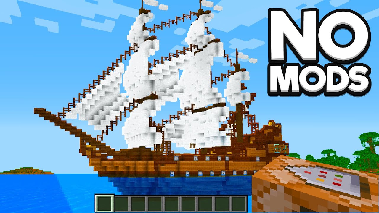 Как я построил управляемый корабль в Minecraft