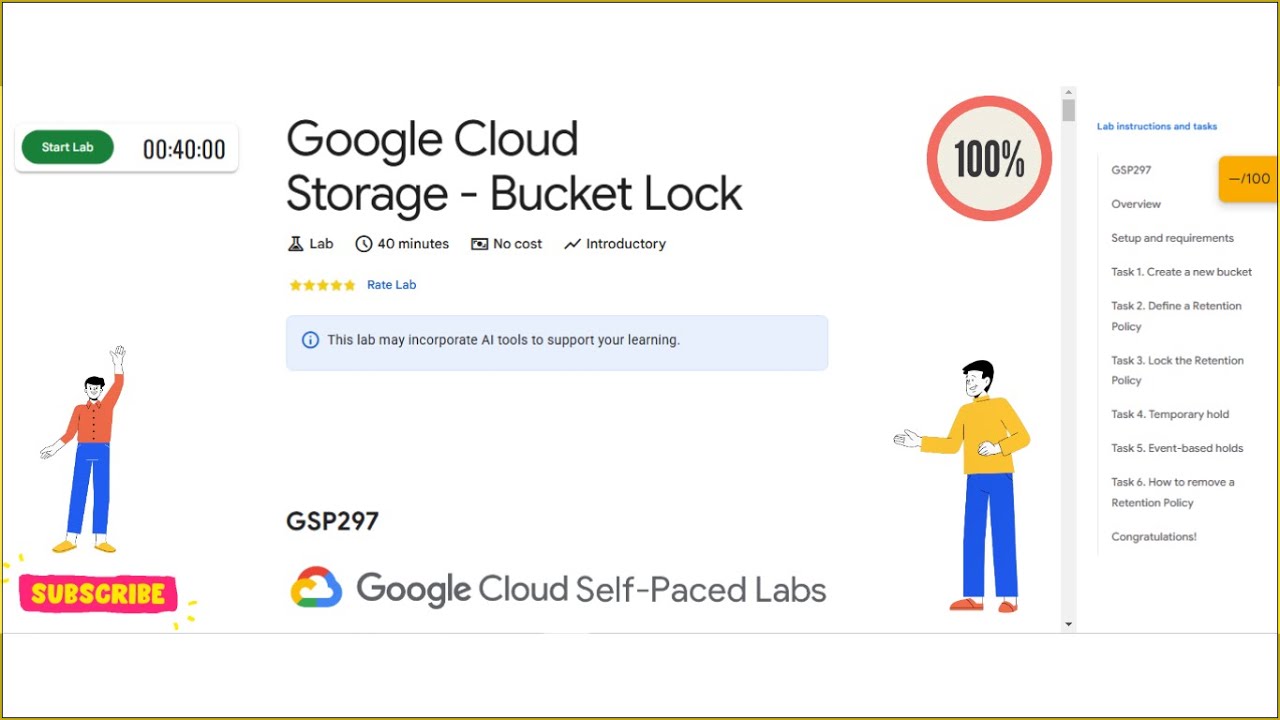 Google Cloud Storage - Bucket Lock #GSP297 #gcplab