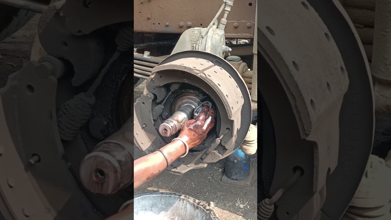 TATA BS6 12 chakke ki agle tyre ki hub girishing 👍