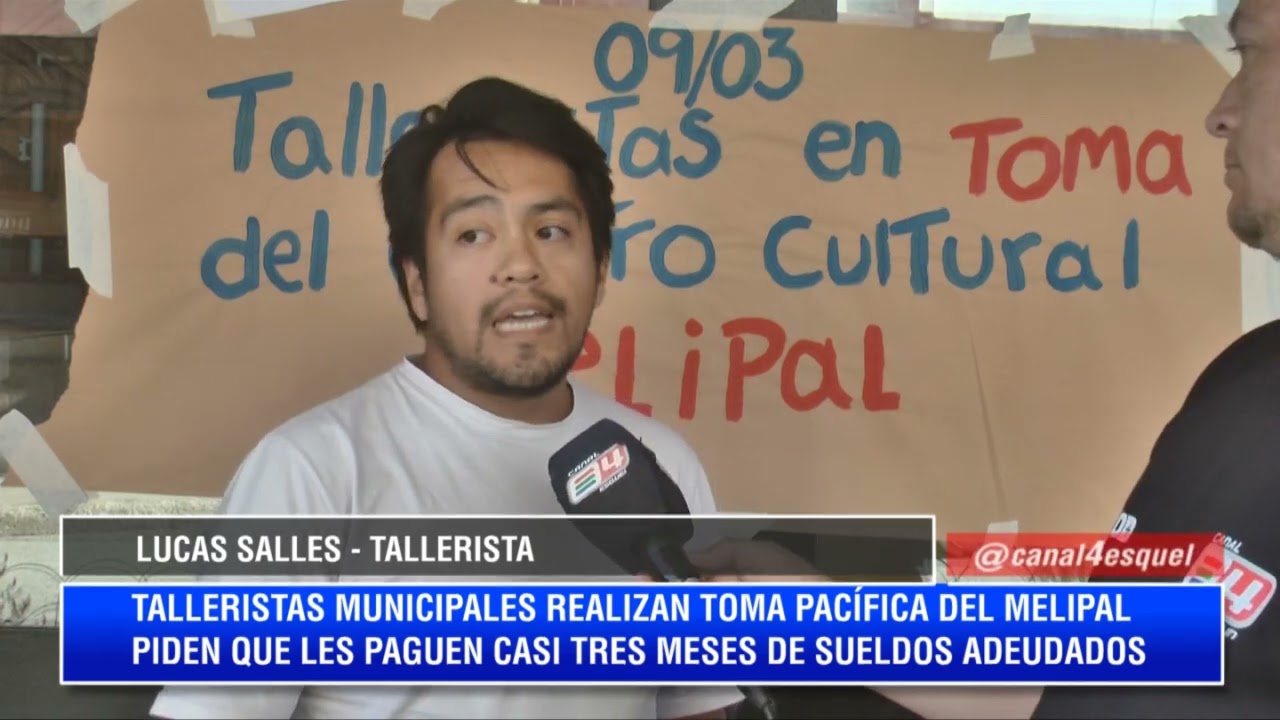 LUCAS SALLES: TALLERISTAS TOMAN PACIFICAMENTE EL MELIPAL