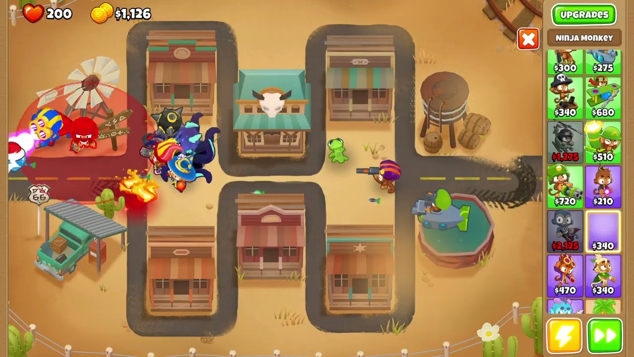 Bloons TD 6 - Middle of the Road Easy Standard - Round 106