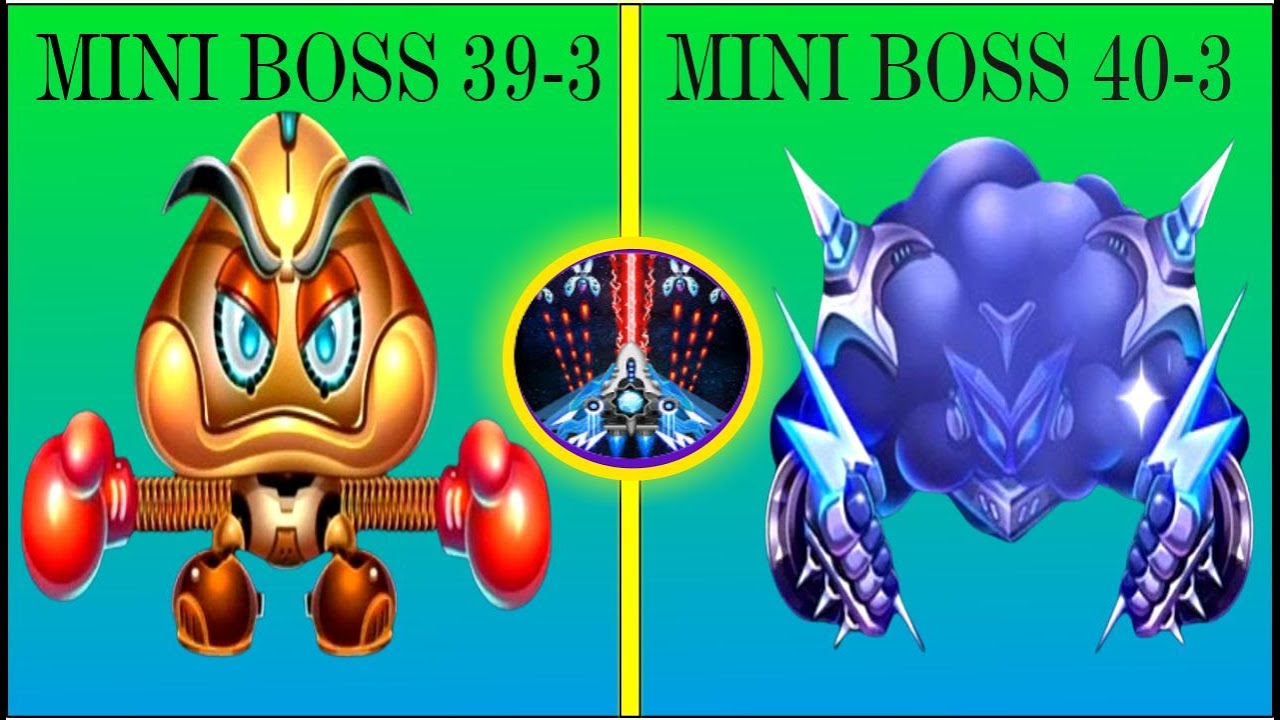 Space Shooter New Mini Boss 39 vs 40 Fight | Rockit Studio | World Bosses