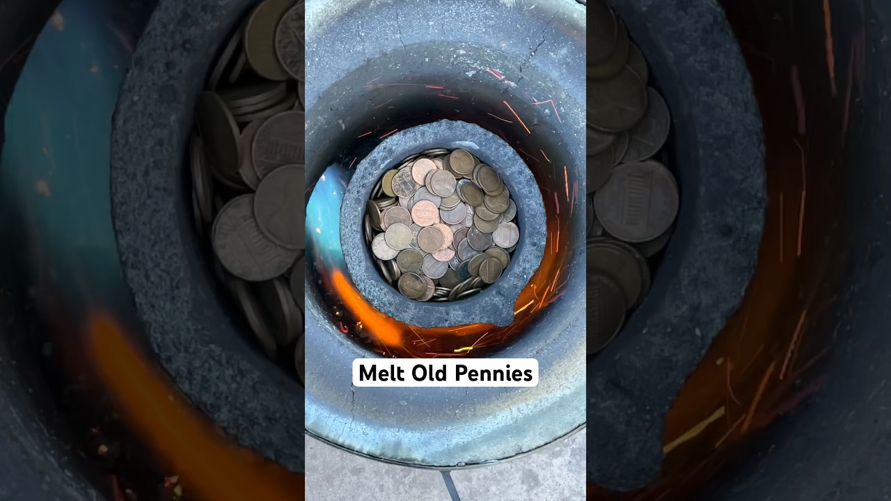 Melting Old Pennies to Make Bismuth Bronze 