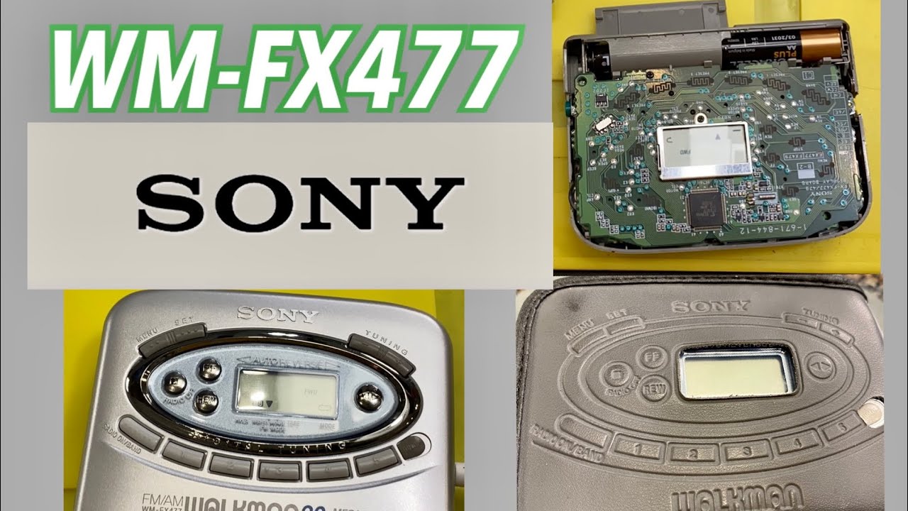SONY WM-FX477 FM/AM Walkman With Case, First Look & Fix @Mymatevince