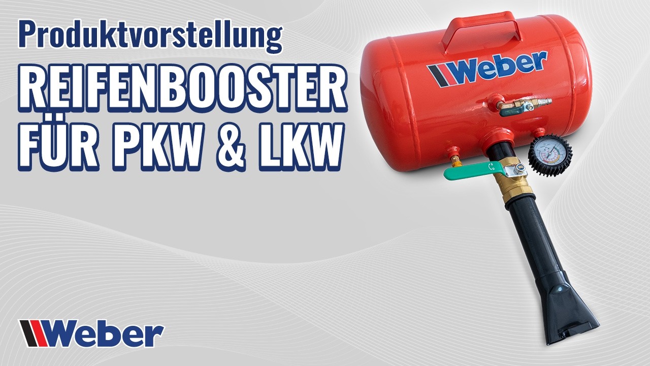 Reifen schnell bef&uuml;llen mit dem Weber Reifen Booster