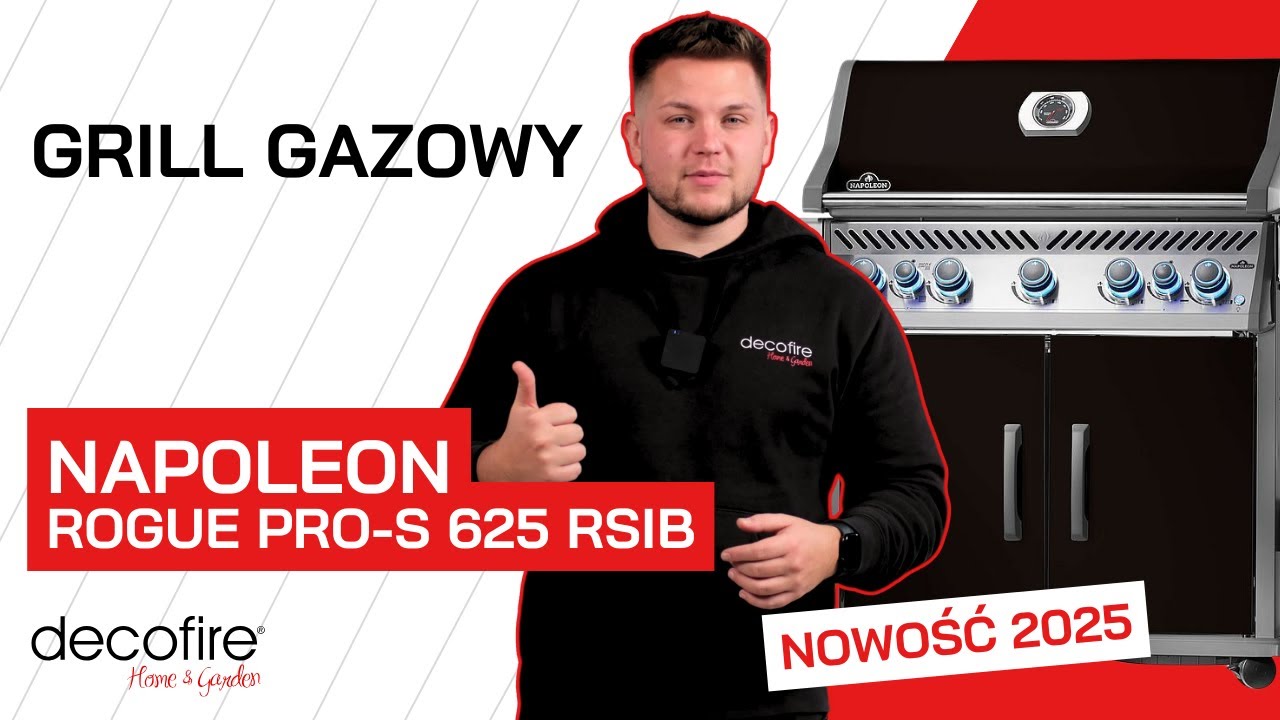 🔥 NOWOŚĆ! Grill gazowy Napoleon Rogue PRO-S 625 RSIB | DECOFIRE