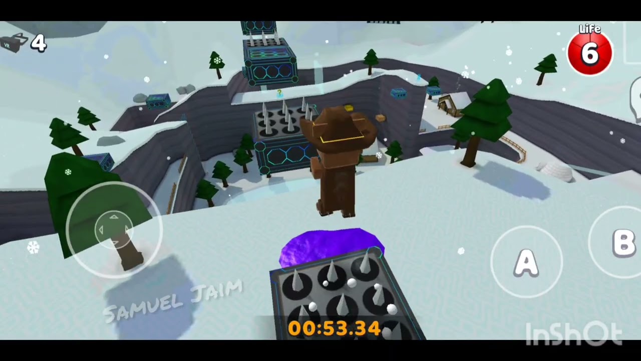 Mission Tristopio Parkour in the Snow Valley||Full video|| Super Bear Adventure 