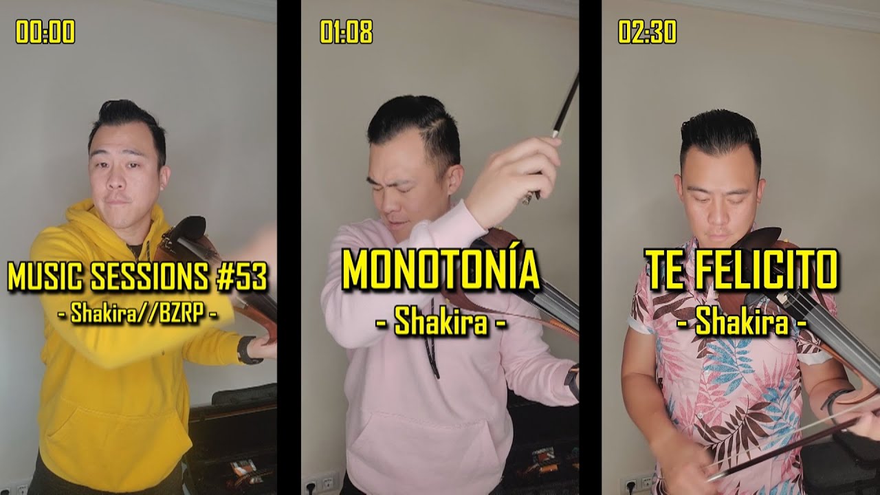 MIX 3 SHAKIRA - Sessions#53 & Monotonía & Te Felicito (by JaviLin)